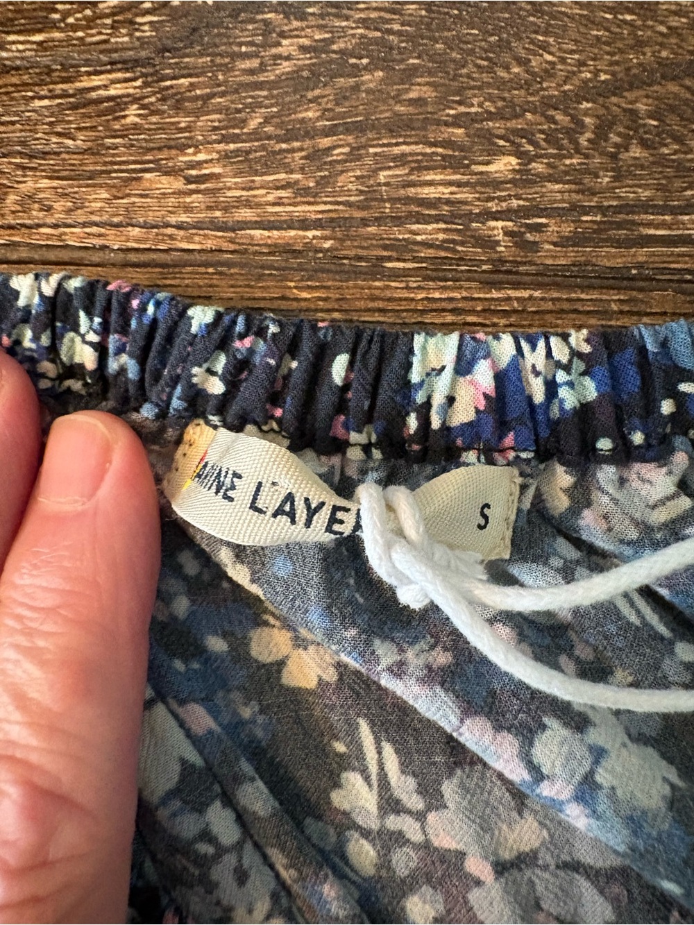 Marine Layer Charlotte Midi Dress Women Small Blue Floral NWT Peek-a-boo Back - Picture 7 of 11